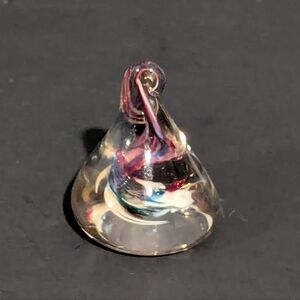 ART GLASS CHOCOLATE KISS SHAPED BLOWN GLASS